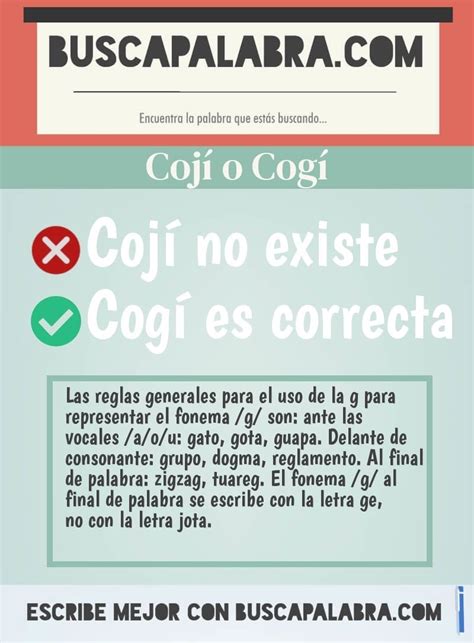 Cómo se escribe cogi o cogí